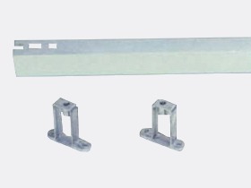 Tin-plated angle iron for cable clamp rails
